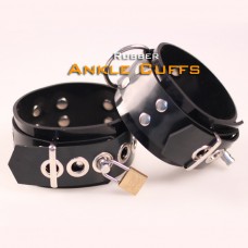 (DM552) 5 colors 100% Natural Latex Pure Handmade Rubber Ankle Cuffs The Alternative Slave Bandage Can Be Locked Rubber Fetish (DM552) 5 colors 100% Natural Latex Pure Handmade Rubber Ankle Cuffs The Alternative Slave Bandage Can Be Locked Rubber Fetish